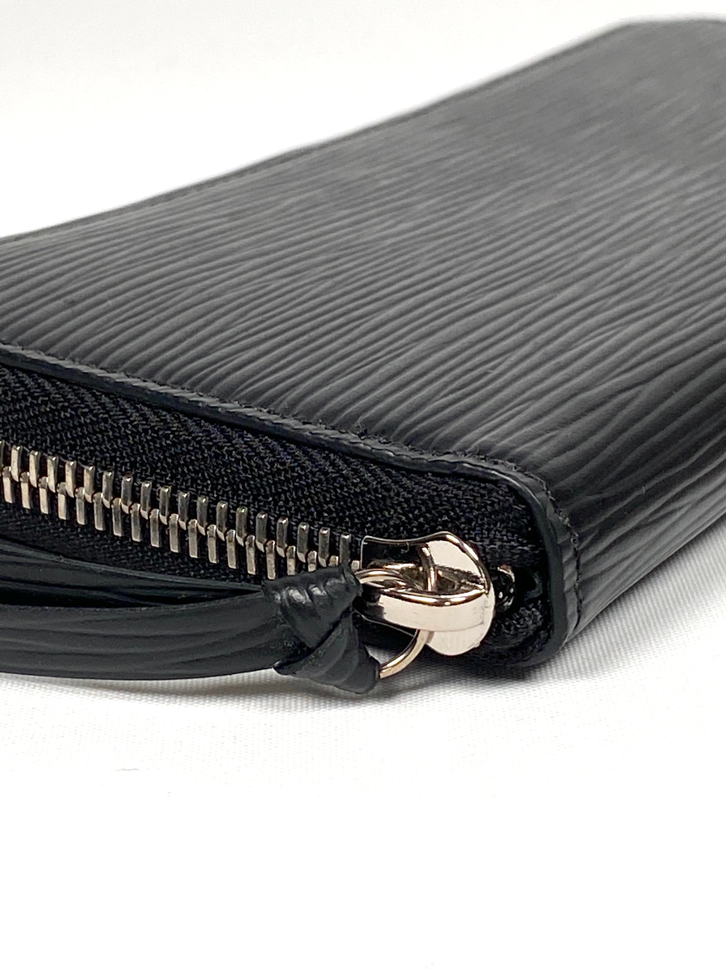 Louis Vuitton Zippy Coin Purse Black EPI