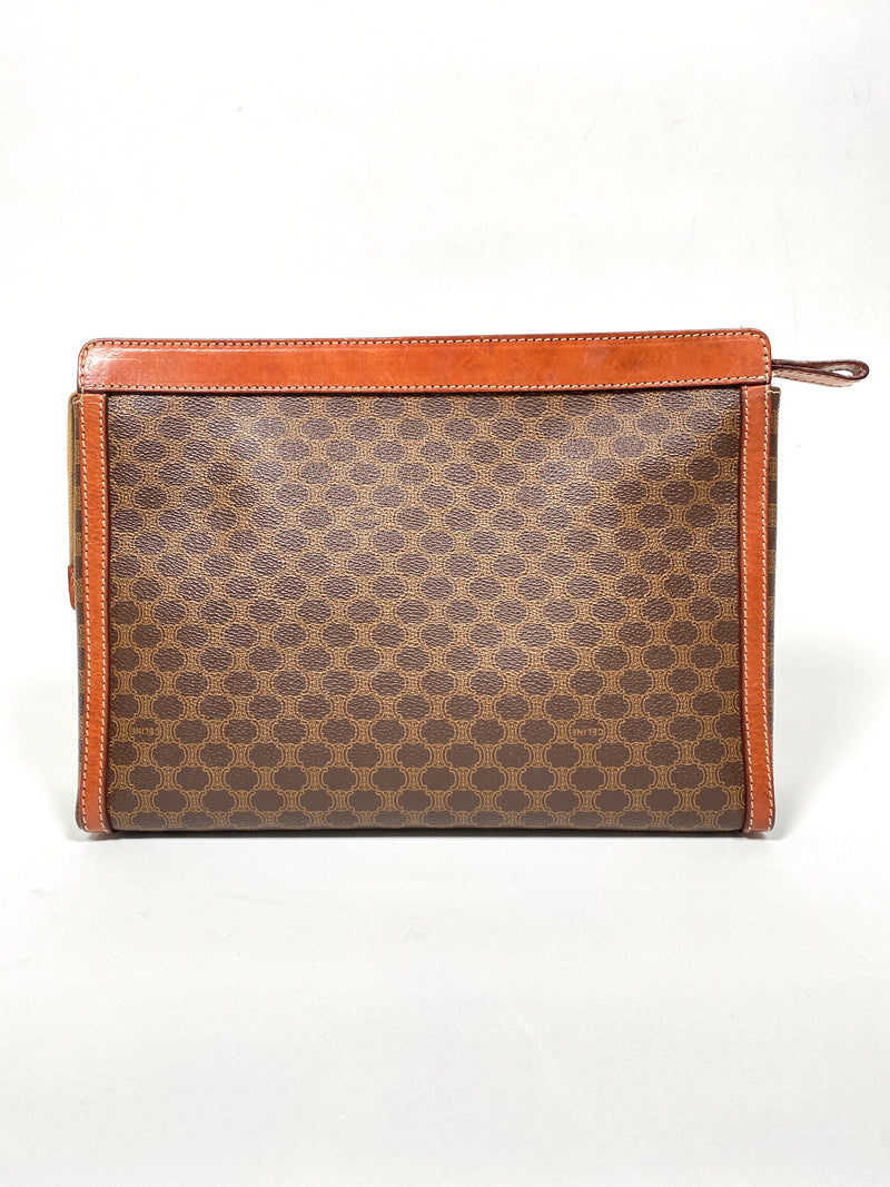 CELINE - VINTAGE MACADAM CLUTCH