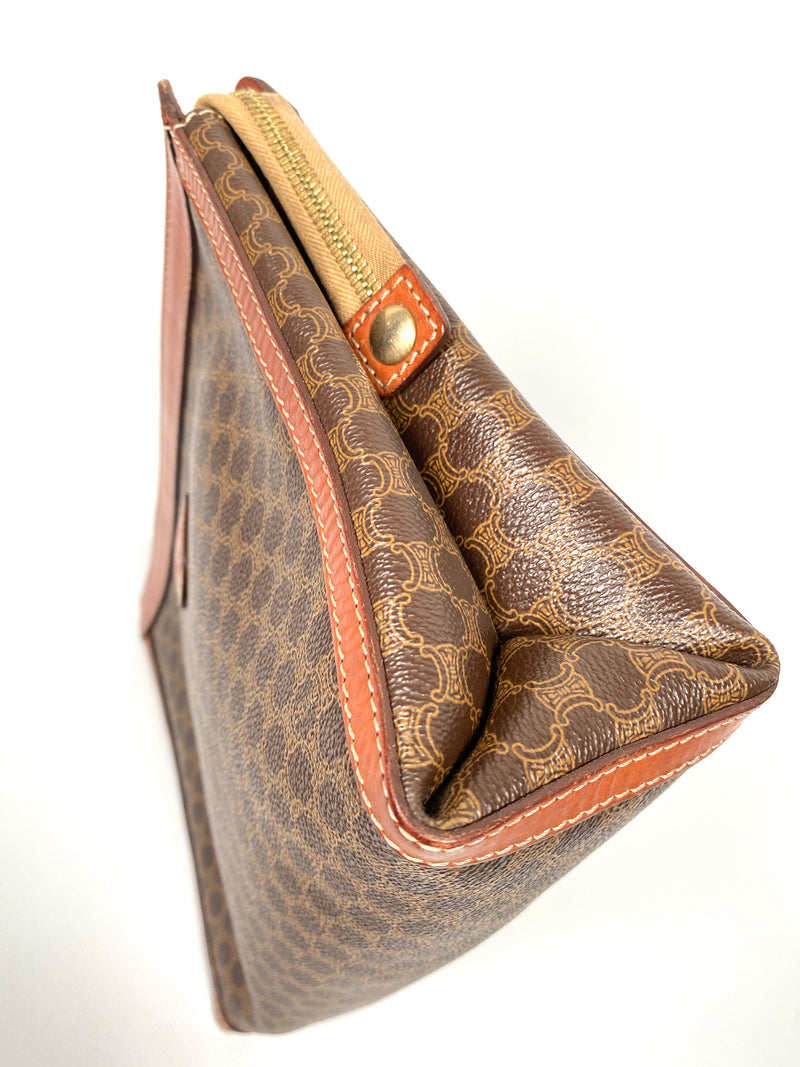 CELINE - VINTAGE MACADAM CLUTCH