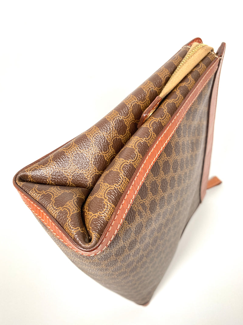CELINE - VINTAGE MACADAM CLUTCH