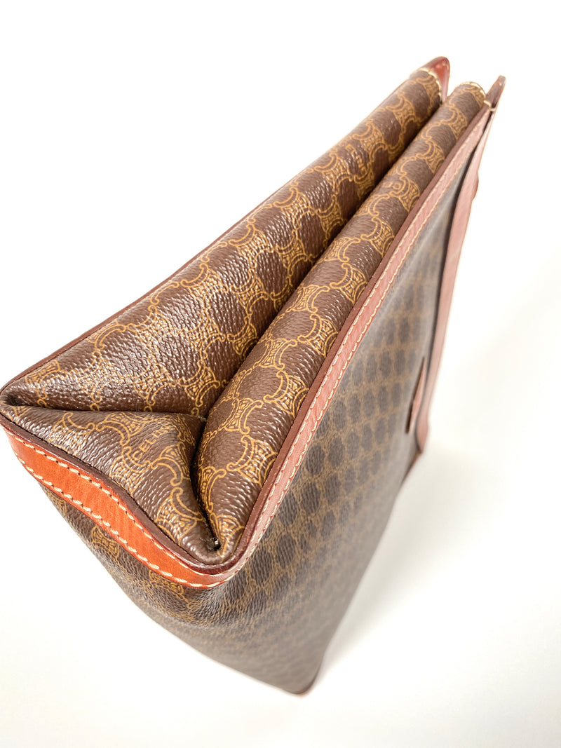 CELINE - VINTAGE MACADAM CLUTCH