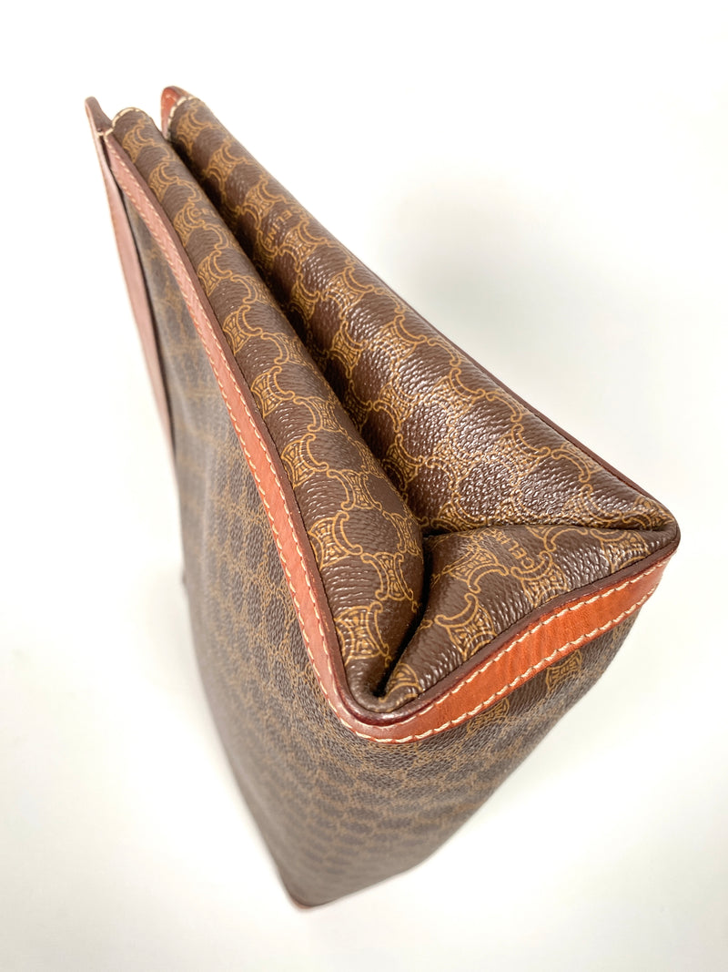 CELINE - VINTAGE MACADAM CLUTCH