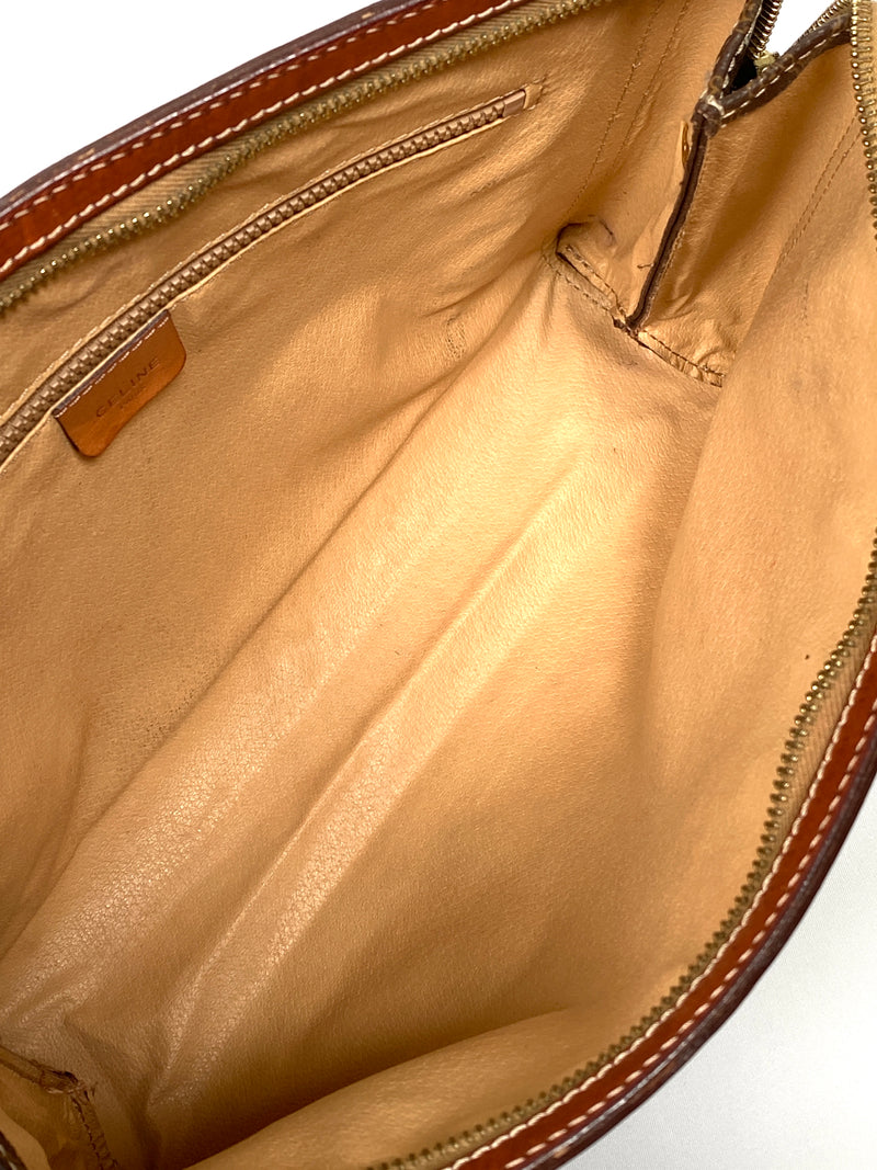 CELINE - VINTAGE MACADAM CLUTCH