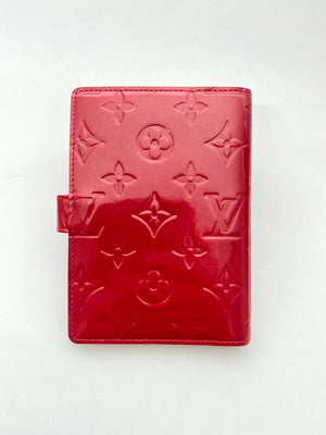 LOUIS VUITTON - AGENDA PM IN RED MONOGRAM VERNIS