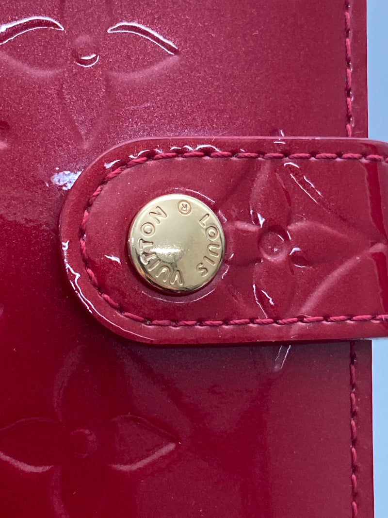 LOUIS VUITTON - AGENDA PM IN RED MONOGRAM VERNIS