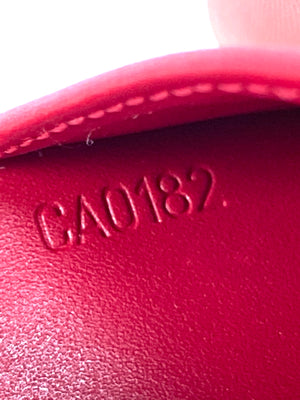 LOUIS VUITTON - AGENDA PM IN RED MONOGRAM VERNIS