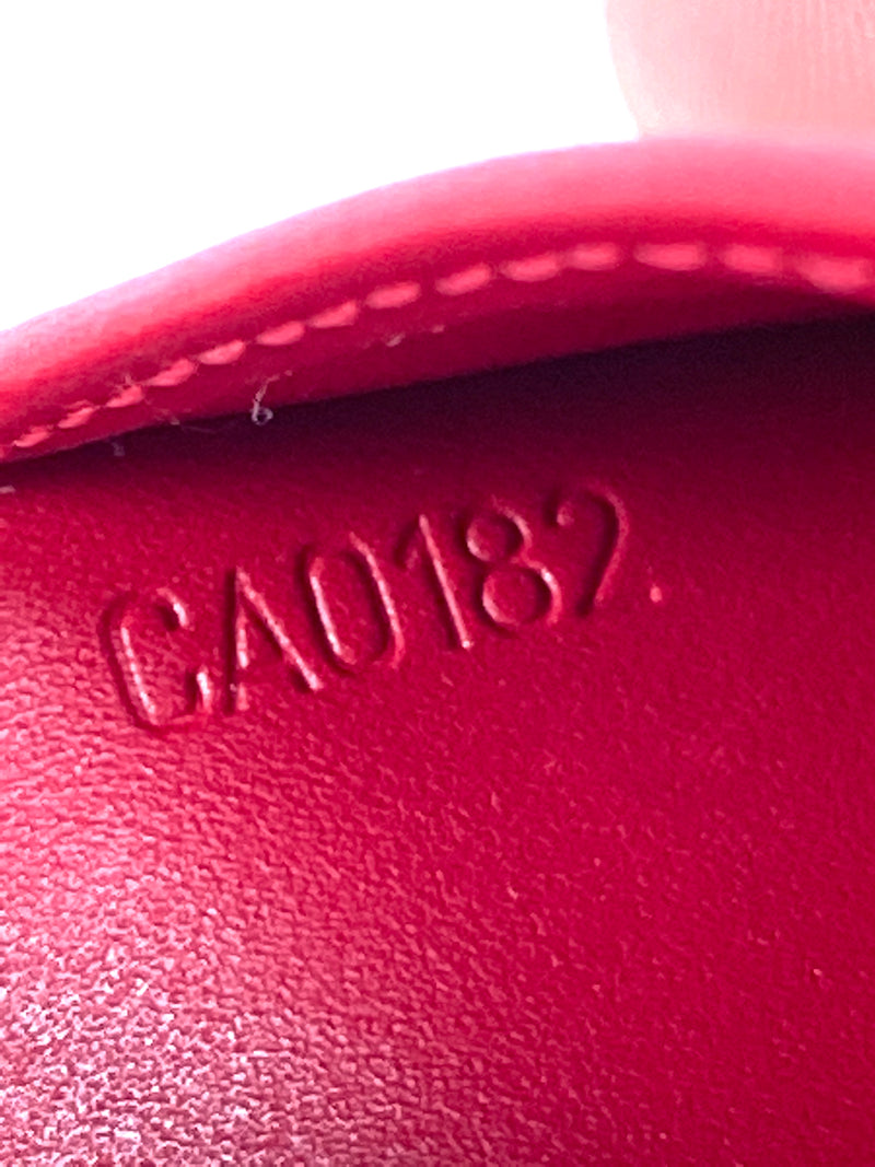 LOUIS VUITTON - AGENDA PM IN RED MONOGRAM VERNIS