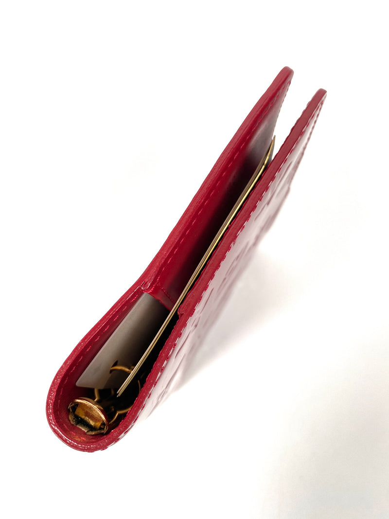 LOUIS VUITTON - AGENDA PM IN RED MONOGRAM VERNIS