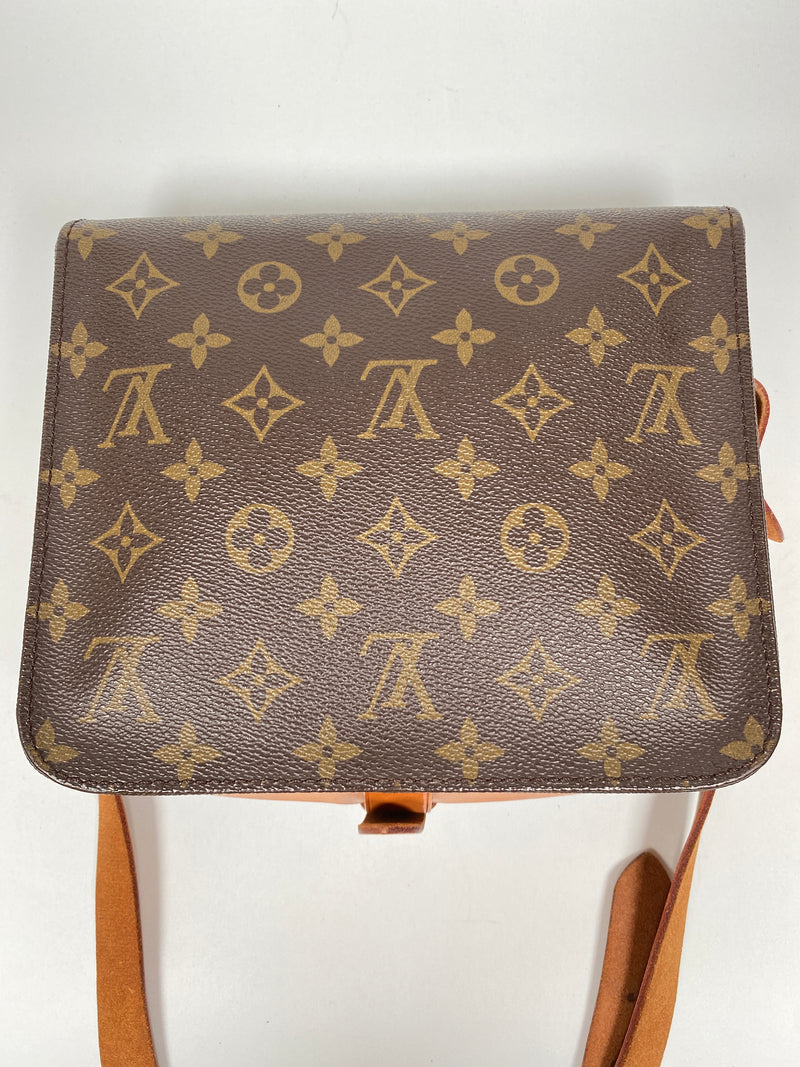 LOUIS VUITTON - CARTOUCHIERE MM CROSSBODY BAG IN MONOGRAM CANVAS