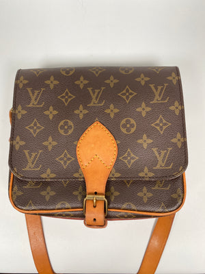 LOUIS VUITTON - CARTOUCHIERE MM CROSSBODY BAG IN MONOGRAM CANVAS