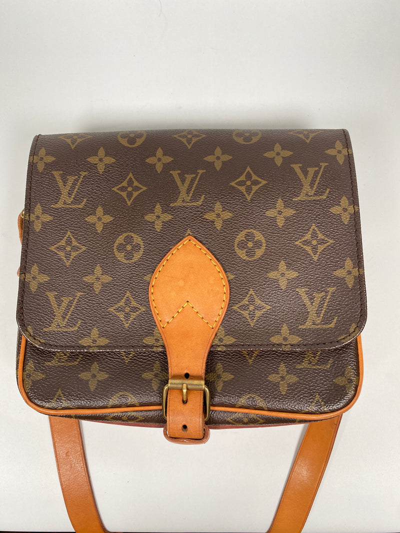 LOUIS VUITTON - CARTOUCHIERE MM CROSSBODY BAG IN MONOGRAM CANVAS
