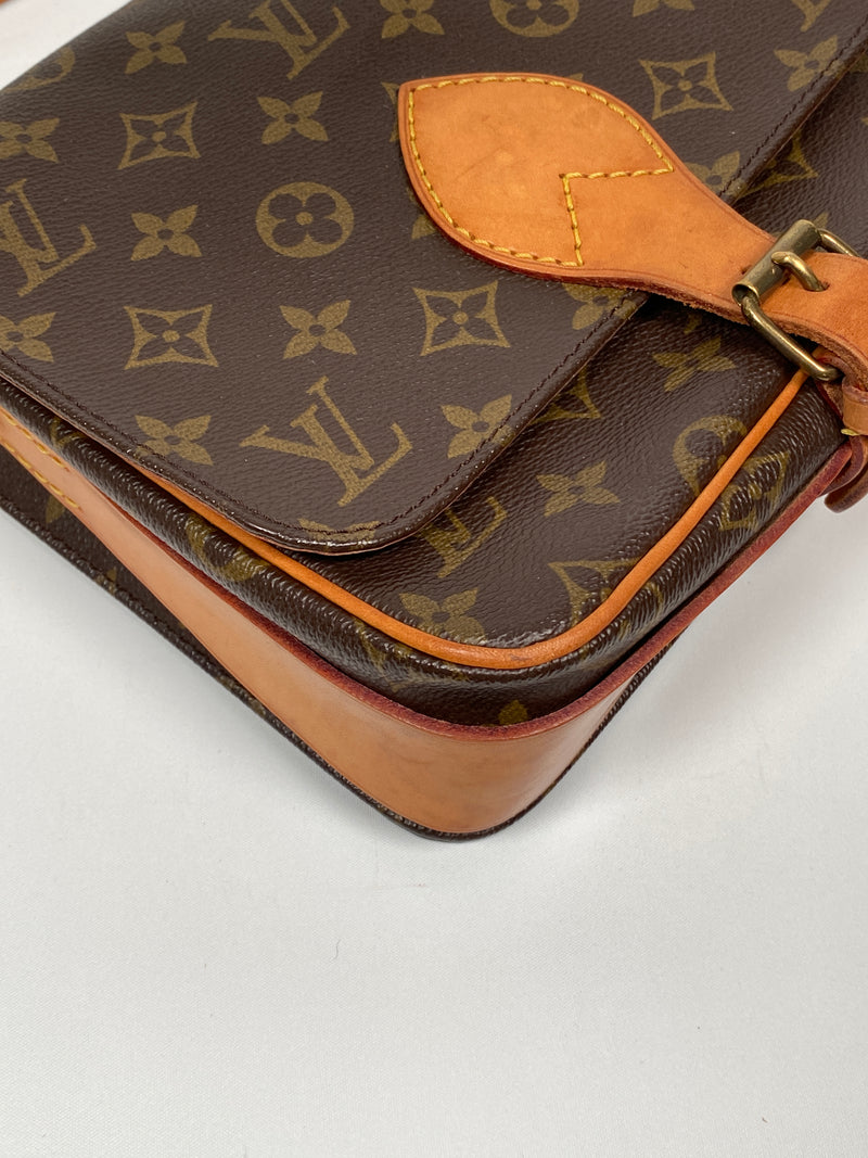 LOUIS VUITTON - CARTOUCHIERE MM CROSSBODY BAG IN MONOGRAM CANVAS