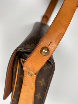 LOUIS VUITTON - CARTOUCHIERE MM CROSSBODY BAG IN MONOGRAM CANVAS