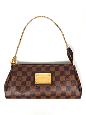 LOUIS VUITTON EVA CLUTCH IN DAMIER EBENE RE.LUXE AU