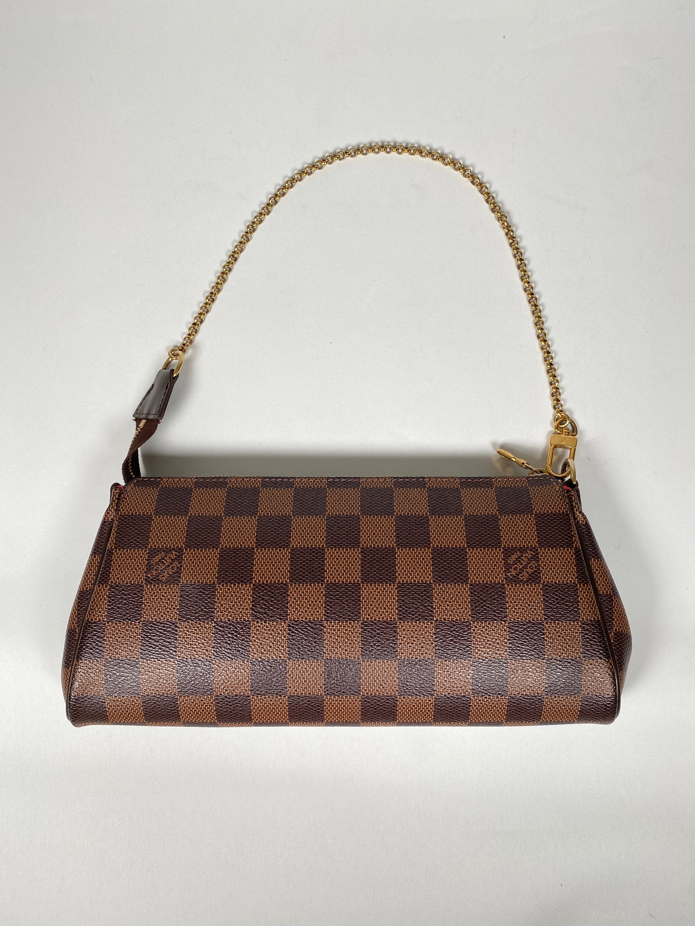 Louis Vuitton Eva Damier Ebene Canvas Clutch