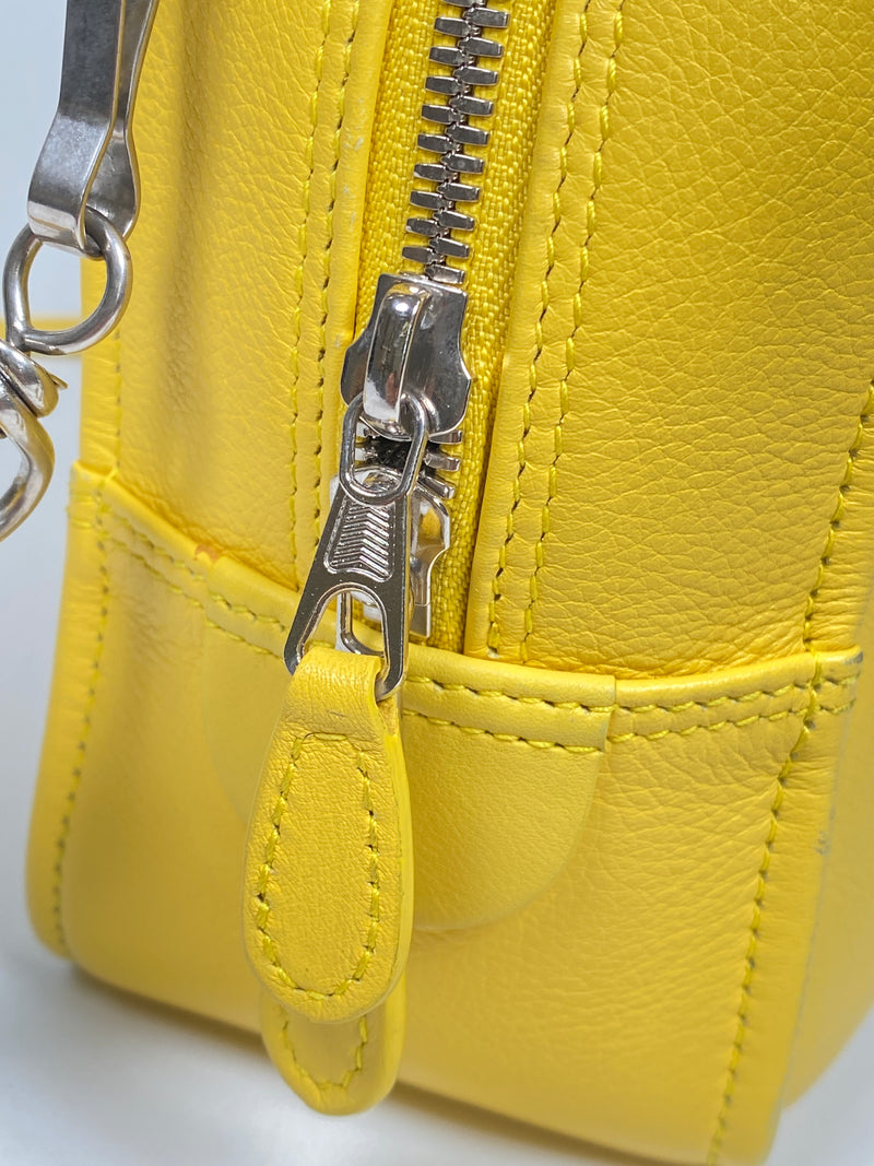 BALENCIAGA  - TRIANGLE SQUARE XS BAG IN YELLOW