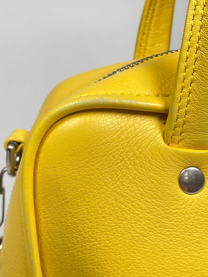 BALENCIAGA  - TRIANGLE SQUARE XS BAG IN YELLOW