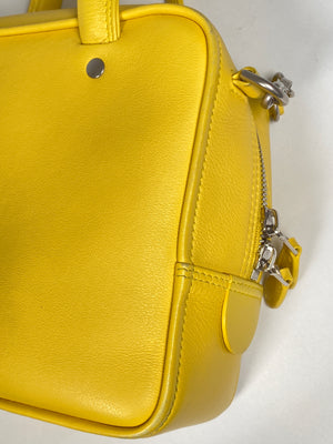 BALENCIAGA  - TRIANGLE SQUARE XS BAG IN YELLOW