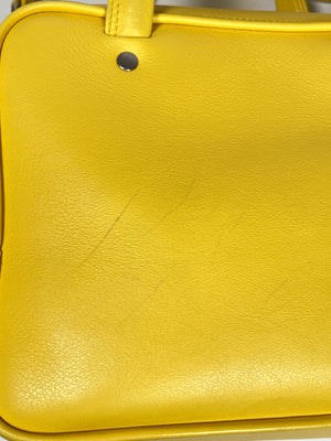 BALENCIAGA  - TRIANGLE SQUARE XS BAG IN YELLOW