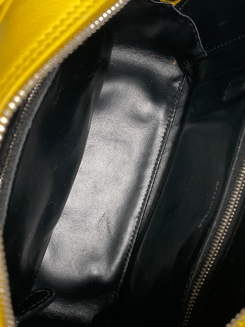 BALENCIAGA  - TRIANGLE SQUARE XS BAG IN YELLOW