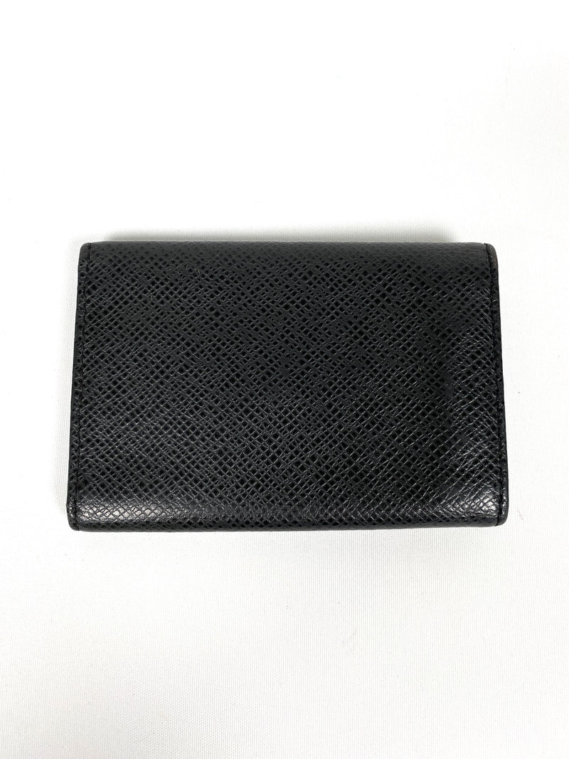 LOUIS VUITTON - BLACK TAIGA LEATHER MULTICLES 6 KEY HOLDER