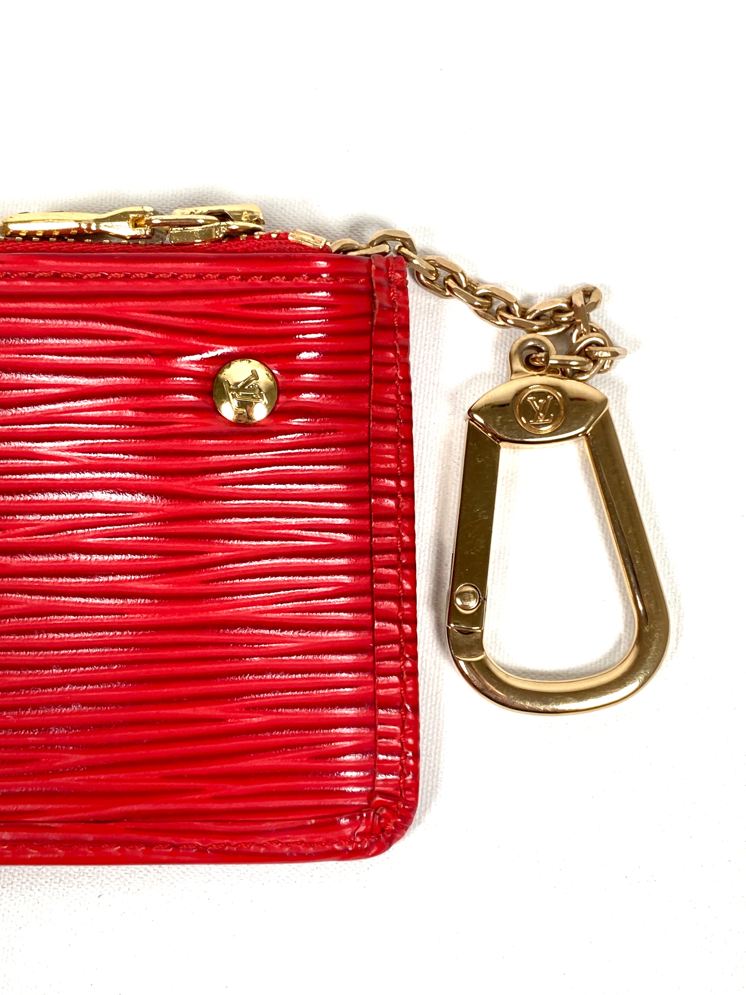 Louis Vuitton Key Pouch Cles - Red Epi Leather – PROVENANCE