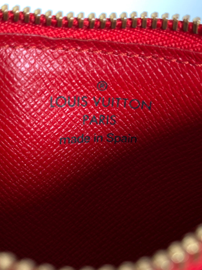 LOUIS VUITTON - ROUGE EPI LEATHER POCHETTE CLES