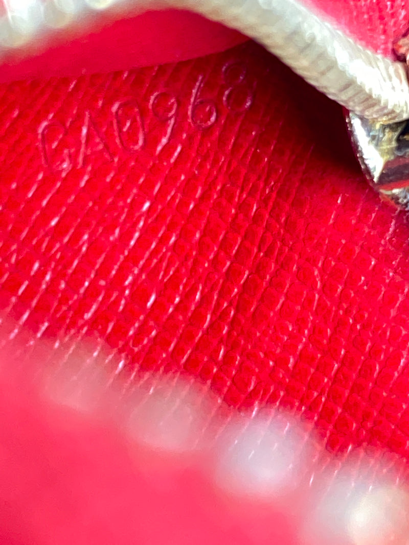 LOUIS VUITTON - ROUGE EPI LEATHER POCHETTE CLES