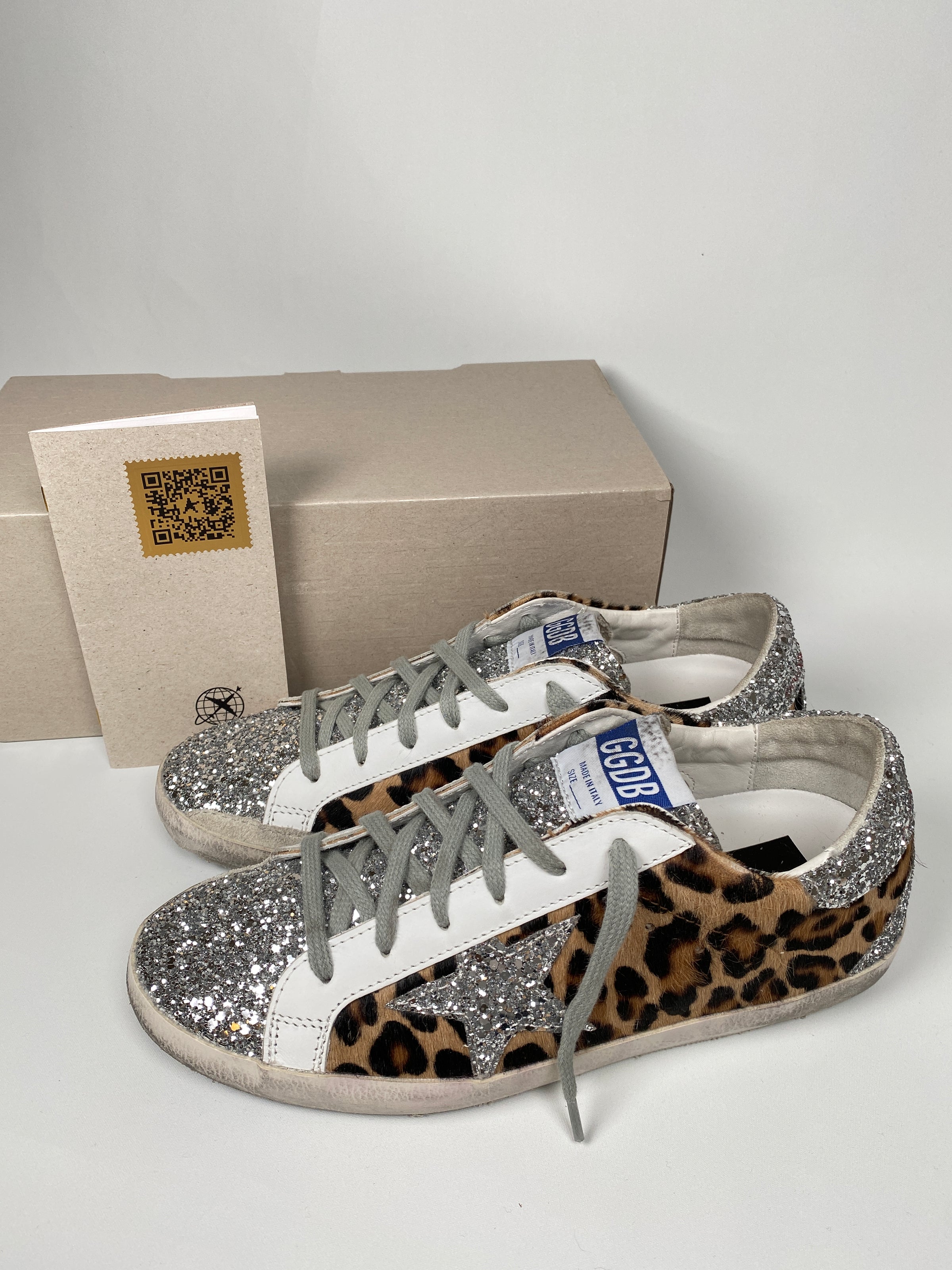 Golden goose glitter leopard outlet