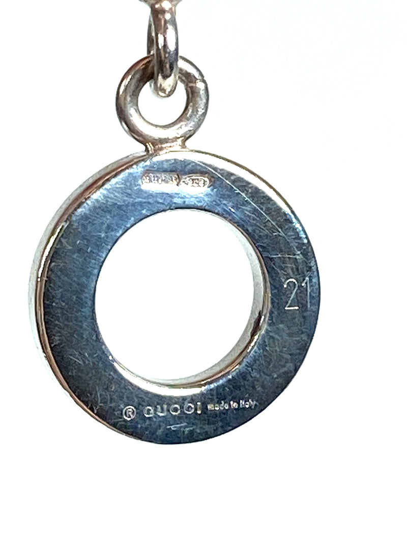 GUCCI - BOULE BALL CHAIN CHARM BRACELET SZ 21 STERLING SILVER 925