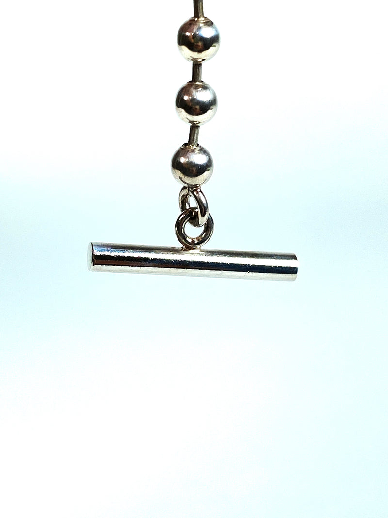 GUCCI - BOULE BALL CHAIN CHARM BRACELET SZ 21 STERLING SILVER 925