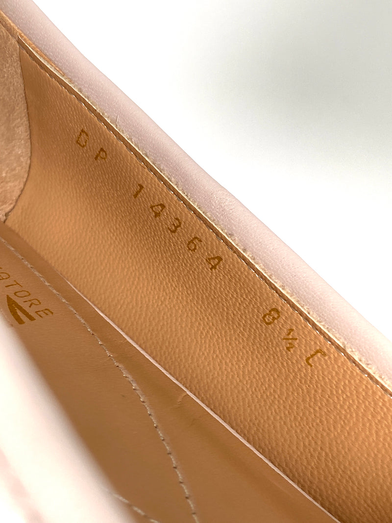 FERRAGAMO - VARINA QUILTED TWO TONE BALLET FLATS - SZ 8.5 C / EUR 39 - NEW IN BOX