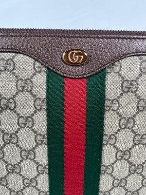 GUCCI - GG SUPREME MONOGRAM OPHIDIA PORTFOLIO POUCH