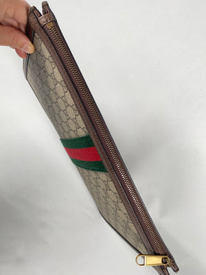 GUCCI - GG SUPREME MONOGRAM OPHIDIA PORTFOLIO POUCH