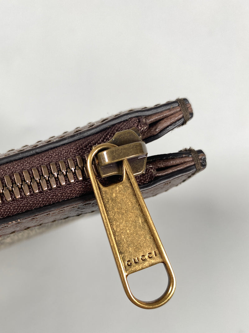 GUCCI - GG SUPREME MONOGRAM OPHIDIA PORTFOLIO POUCH