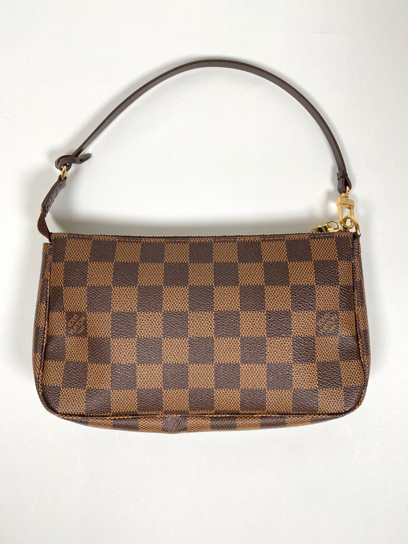 LOUIS VUITTON - POCHETTE ACCESSORIES IN DAMIER EBENE