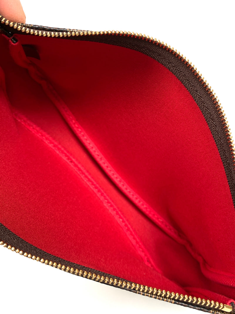 LOUIS VUITTON - POCHETTE ACCESSORIES IN DAMIER EBENE