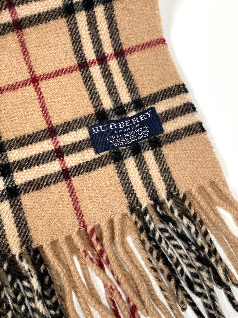 BURBERRY - CLASSIC NOVACHECK VINTAGE LAMBSWOOL SCARF
