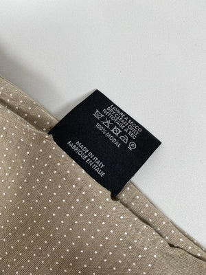 GUCCI - BEIGE WHITE POLKA DOT SPOT MODAL SCARF