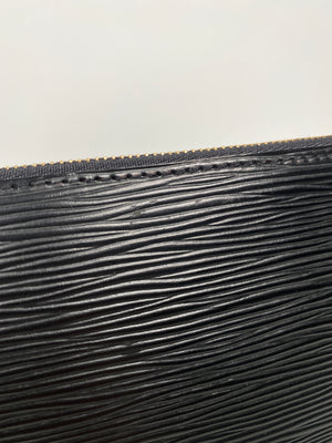 LOUIS VUITTON - POCHETTE ACCESSORIES IN NOIR EPI LEATHER