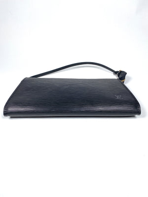 LOUIS VUITTON - POCHETTE ACCESSORIES IN NOIR EPI LEATHER