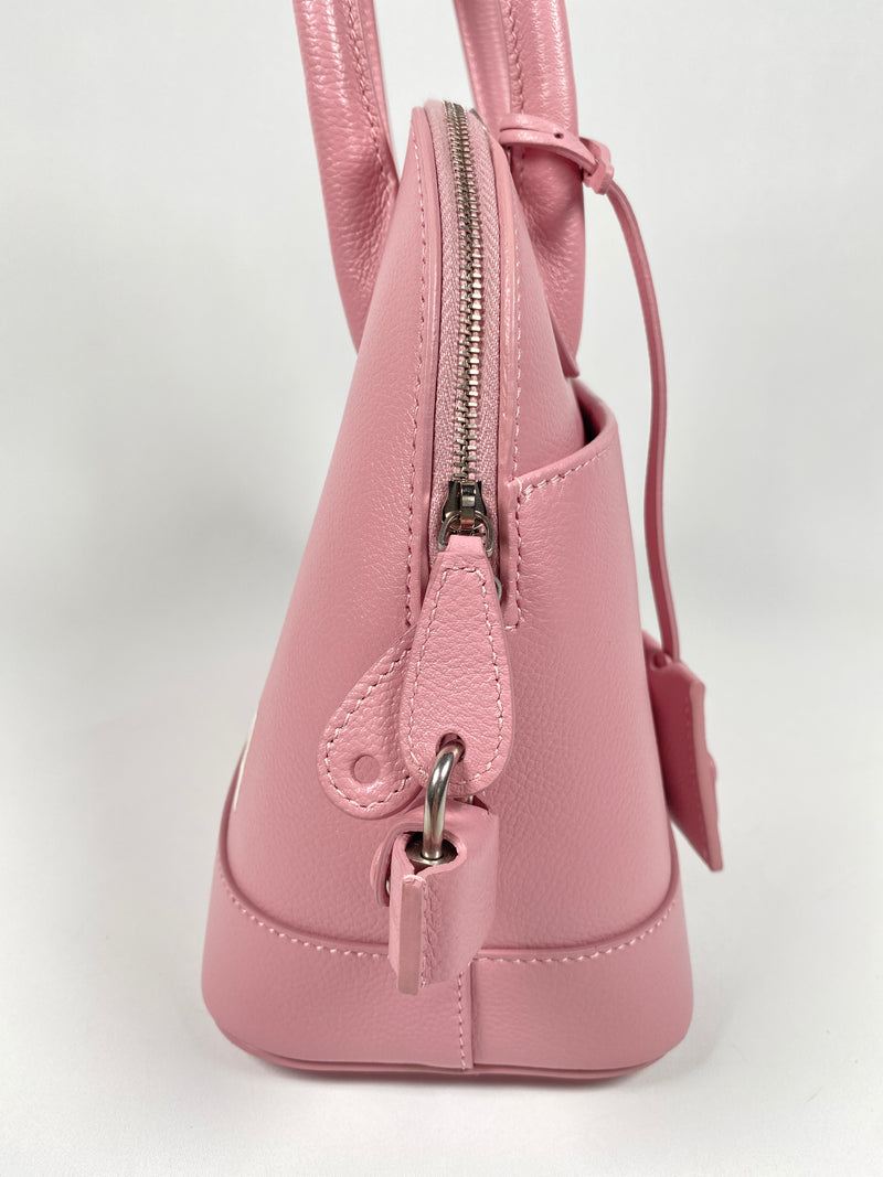 BALENCIAGA - VILLE SMALL TOP HANDLE LOGO PRINTED CROSS BODY BAG - NEW