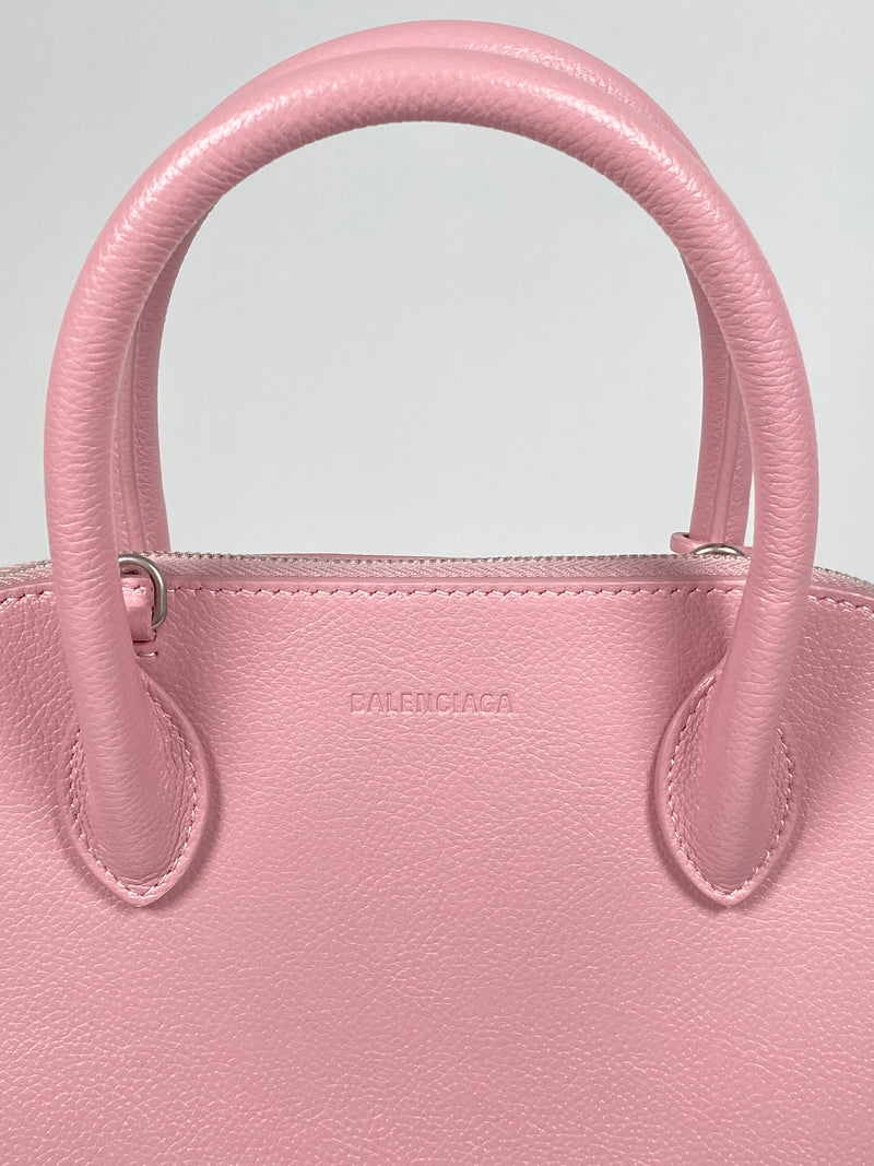 BALENCIAGA - VILLE SMALL TOP HANDLE LOGO PRINTED CROSS BODY BAG - NEW