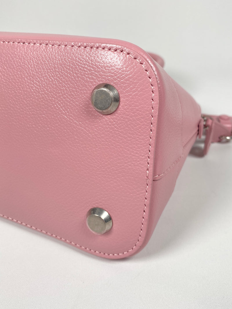 BALENCIAGA - VILLE SMALL TOP HANDLE LOGO PRINTED CROSS BODY BAG - NEW