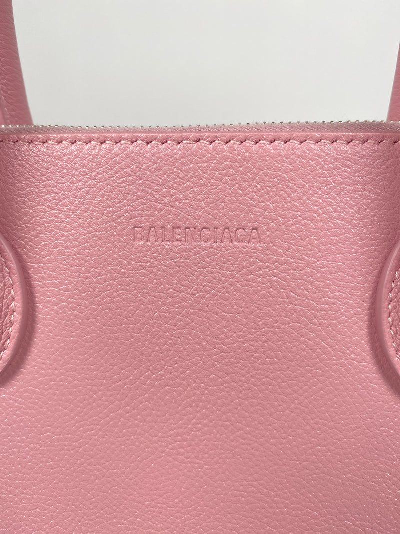 BALENCIAGA - VILLE SMALL TOP HANDLE LOGO PRINTED CROSS BODY BAG - NEW