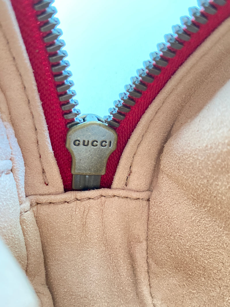 GUCCI - GG MARMONT RED MATELASSE BELT BAG - NEW