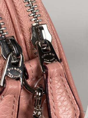 COACH - CROSSBODY POUCH IN PEBBLED PINK LEATHER - NEW