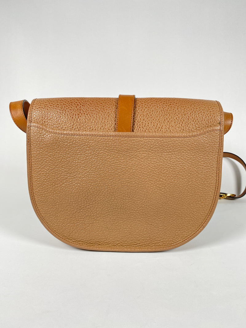 CHRISTIAN DIOR - VINTAGE PEBBLED LEATHER CROSS BODY BAG