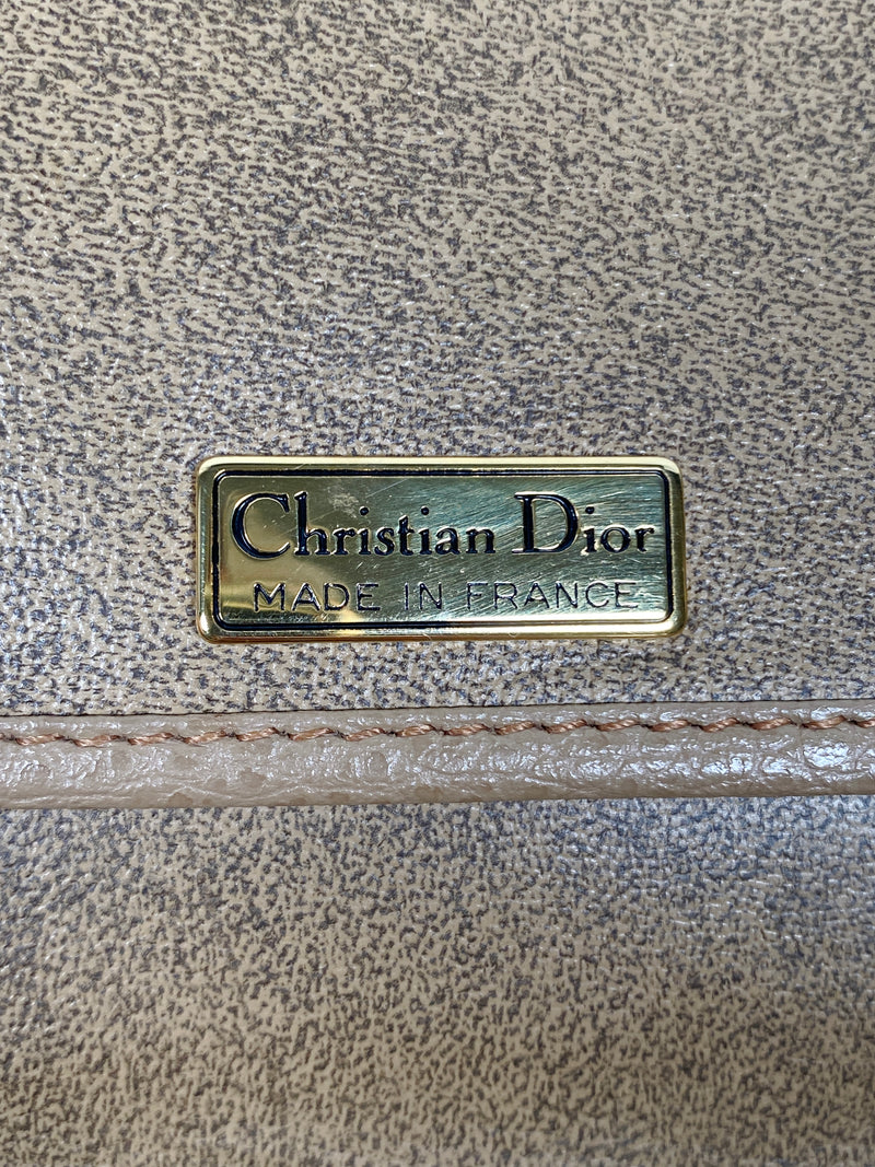 CHRISTIAN DIOR - VINTAGE PEBBLED LEATHER CROSS BODY BAG