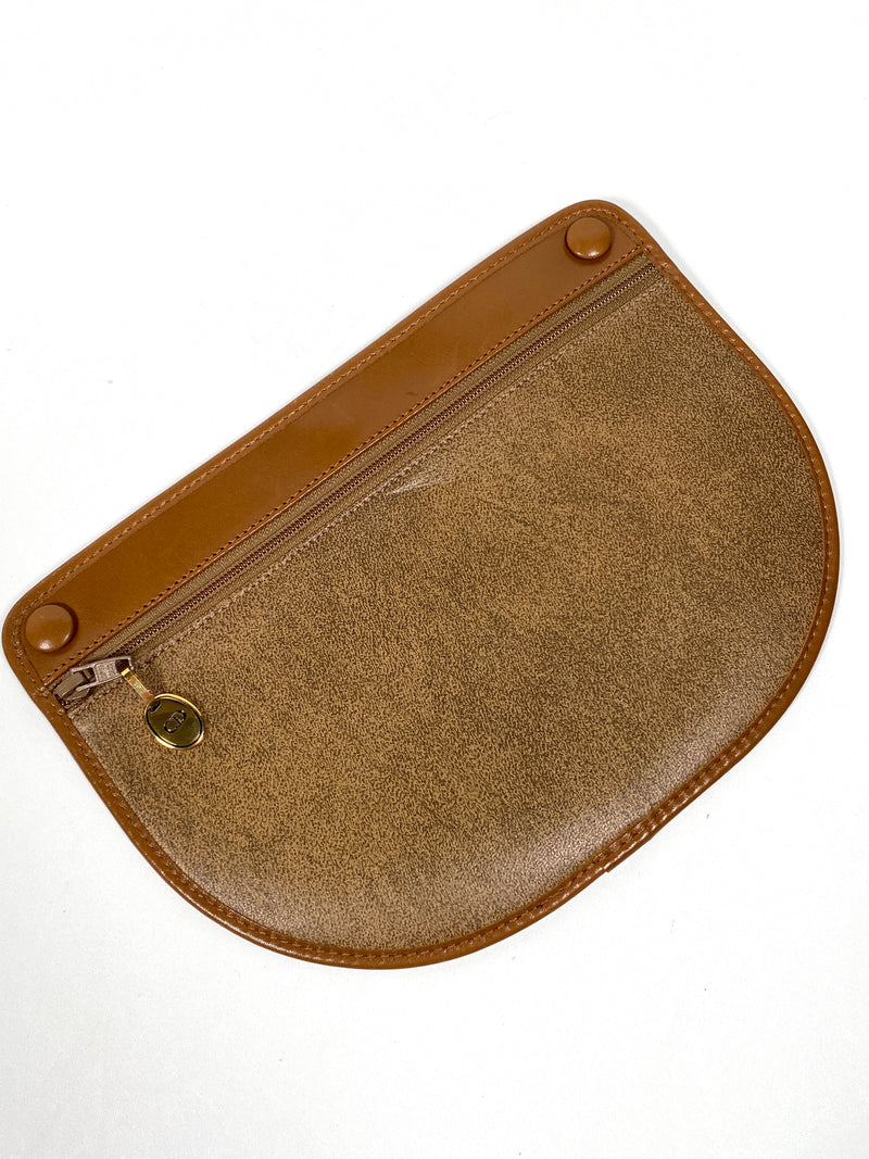 CHRISTIAN DIOR - VINTAGE PEBBLED LEATHER CROSS BODY BAG